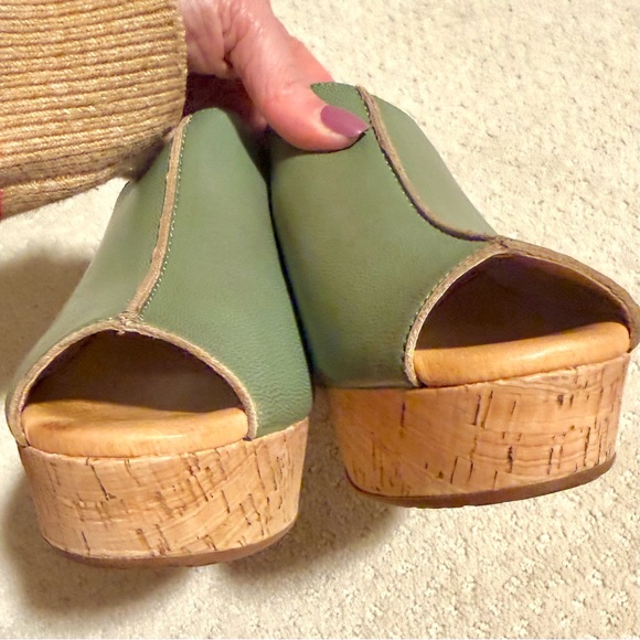 Sundance Catalog platform leather clogs like new - Picture 11 of 14